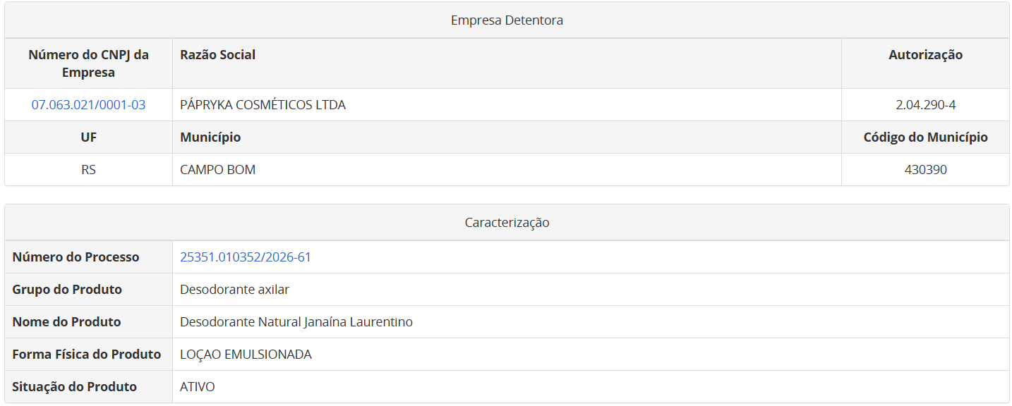 Print do Processo Anvisa